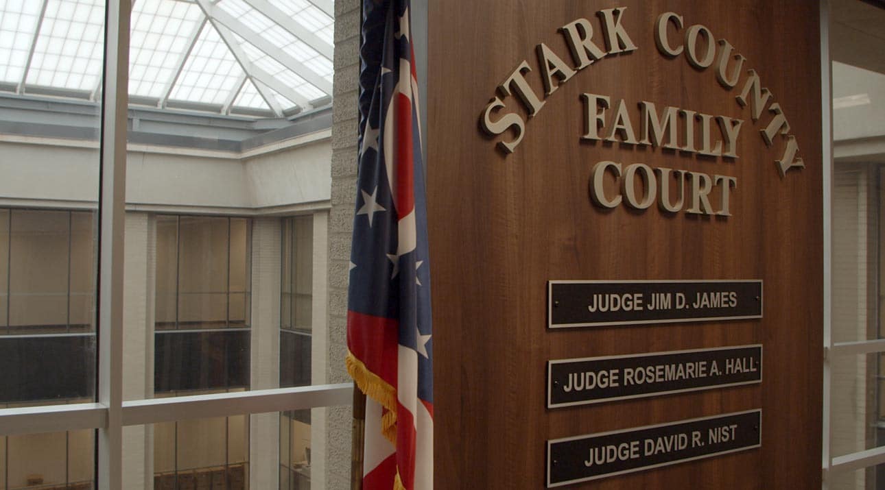 Stark County Family Court Wall and Flag