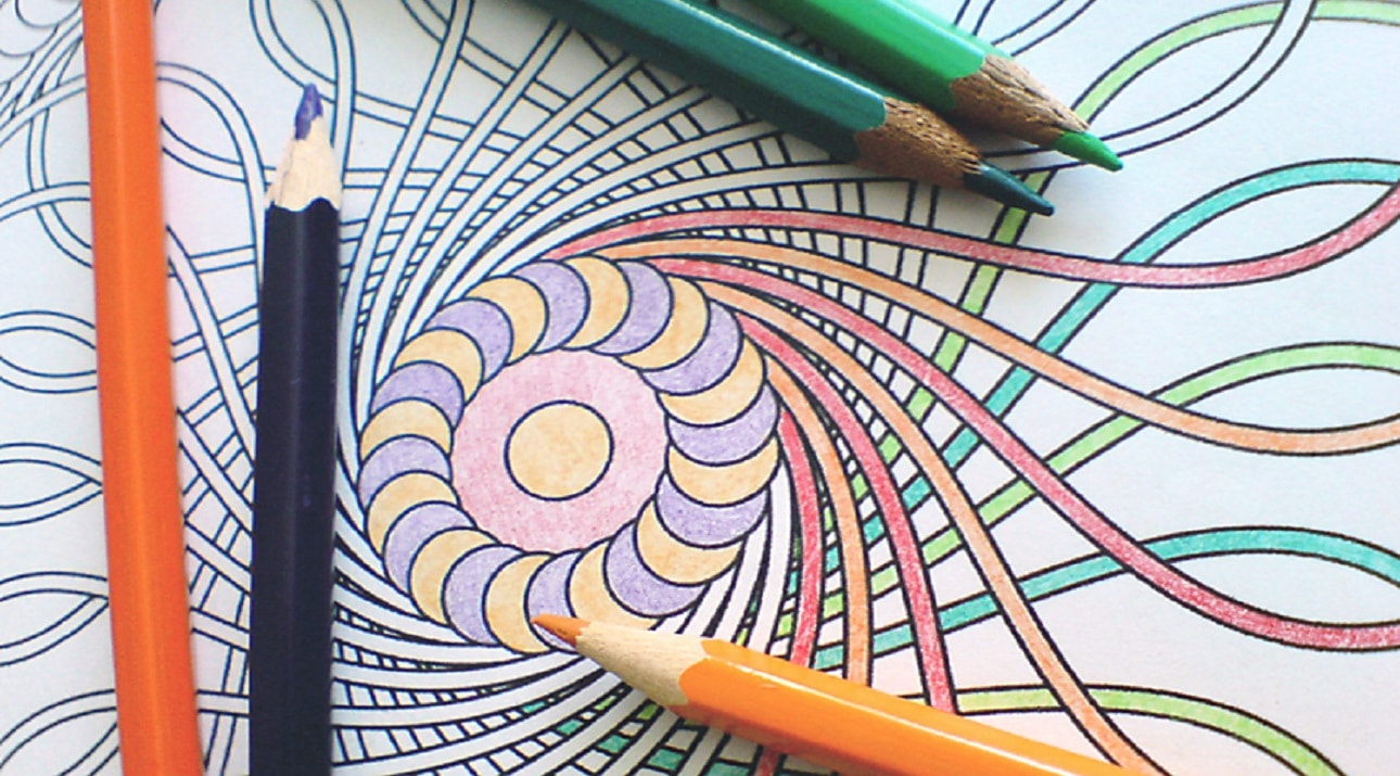 Bright coloring done by adult.