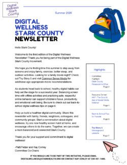Digital Wellness Newsletter Summer 26 Page 1